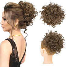 Load image into Gallery viewer, Curly Messy Hair Bun Hair Piece Elastic Drawstring Hair Bun Wig Store
