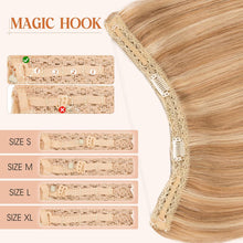 Load image into Gallery viewer, Premium 16 Inch S-noilite Halo Hair Extensions Golden Brown Bleach Blonde
