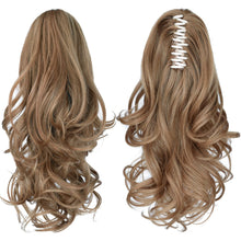 Load image into Gallery viewer, Straight Natural Looking ponytail extension, claw clip
