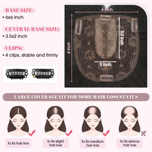 Load image into Gallery viewer, Realistic Synthetic Hair Topper Clip in -14 inches
