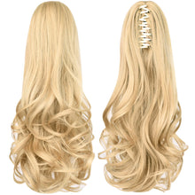 Load image into Gallery viewer, Straight Natural Looking ponytail extension, claw clip
