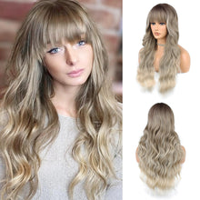 Load image into Gallery viewer, Heat Friendly Ash Blonde Wig with Full Fringe
