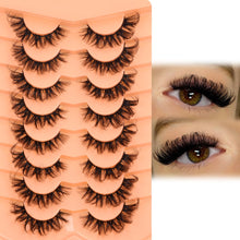 Load image into Gallery viewer, Mink Lashes DD Curl Russian Strip Lashes
