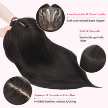 Load image into Gallery viewer, Realistic Synthetic Hair Topper Clip in -14 inches
