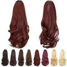 Load image into Gallery viewer, Straight Natural Looking ponytail extension, claw clip
