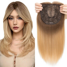 Load image into Gallery viewer, Realistic Synthetic Hair Topper Clip in -14 inches
