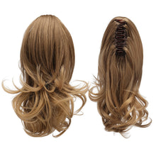 Load image into Gallery viewer, Synthetic Clip in Claw Hair Extension 13&quot; Ponytail Extension Long Curly Ponytail
