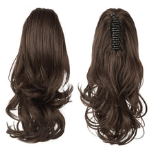 Load image into Gallery viewer, Synthetic Clip in Claw Hair Extension 13&quot; Ponytail Extension Long Curly Ponytail
