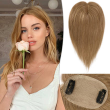 Load image into Gallery viewer, Human Hair Topper Crown Topper Hair Piece for Women 6X9 cm Base
