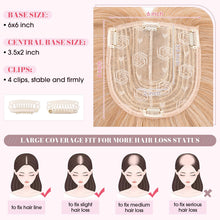 Load image into Gallery viewer, Realistic Synthetic Hair Topper Clip in -14 inches
