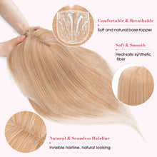 Load image into Gallery viewer, Realistic Synthetic Hair Topper Clip in -14 inches
