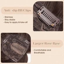 Load image into Gallery viewer, Benehair 14&quot; Dark Brown Synthetic Hair Topper for Thinning Hair
