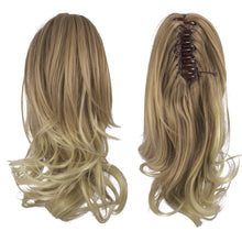Load image into Gallery viewer, Synthetic Clip in Claw Hair Extension 13&quot; Ponytail Extension Long Curly Ponytail
