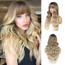 Load image into Gallery viewer, Heat Friendly Ash Blonde Wig with Full Fringe
