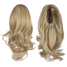 Load image into Gallery viewer, Synthetic Clip in Claw Hair Extension 13&quot; Ponytail Extension Long Curly Ponytail
