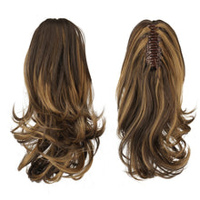 Load image into Gallery viewer, Synthetic Clip in Claw Hair Extension 13&quot; Ponytail Extension Long Curly Ponytail
