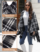 Load image into Gallery viewer, Open Front Poncho Cape Shawl Outwear
