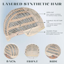 Load image into Gallery viewer, Short Pixie Cut Wig - Light Ombre Blonde
