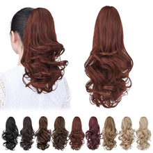 Load image into Gallery viewer, Straight Natural Looking ponytail extension, claw clip

