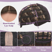 Load image into Gallery viewer, BARSDAR 28-Inch Long Straight Balayage Blonde Highlight Wig
