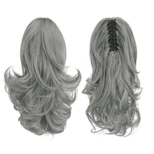 Load image into Gallery viewer, Synthetic Clip in Claw Hair Extension 13&quot; Ponytail Extension Long Curly Ponytail
