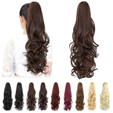 Load image into Gallery viewer, Straight Natural Looking ponytail extension, claw clip
