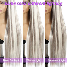 Load image into Gallery viewer, 13x6 Lace Front Wig Straight 26 Inch Highlight Platinum Blonde Synthetic
