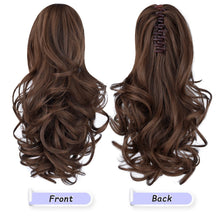 Load image into Gallery viewer, Straight Natural Looking ponytail extension, claw clip
