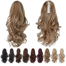 Load image into Gallery viewer, Straight Natural Looking ponytail extension, claw clip
