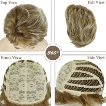 Load image into Gallery viewer, Short Natural Curly Blonde Highlight Wig

