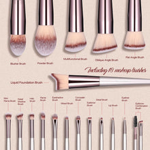 Load image into Gallery viewer, BS-MALL 18-Piece Premium Makeup Brush Set – Gold Finish
