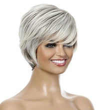 Load image into Gallery viewer, Short Synthetic Wig with Long Layered Bangs Synthetic Wig
