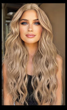 Load image into Gallery viewer, ash blonde wavy hair lace wig
