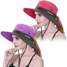 Load image into Gallery viewer, Wide Brim UV Protection Sun Hat Hat Wig Store
