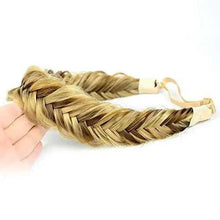 Load image into Gallery viewer, Wide Fishtail Braided Headband Elastic Stretch Hairpiece Headband Wig Store
