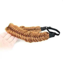 Load image into Gallery viewer, Wide Fishtail Braided Headband Elastic Stretch Hairpiece Headband Wig Store
