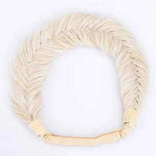 Load image into Gallery viewer, Wide Fishtail Braided Headband Elastic Stretch Hairpiece Headband Wig Store
