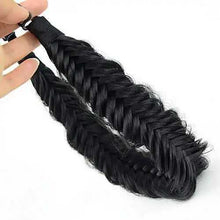 Load image into Gallery viewer, Wide Fishtail Braided Headband Elastic Stretch Hairpiece Headband Wig Store
