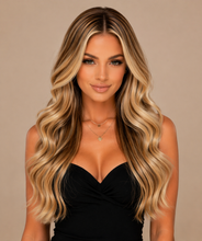 Load image into Gallery viewer, Chanel – Blonde Balayage Virgin Human Hair Wig | HD Lace Front | Styles Collection

