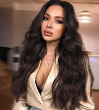 Load image into Gallery viewer, Long Wavy Dark Brown Human Hair Wig, Deja Human Hair Wig Styles Wigs
