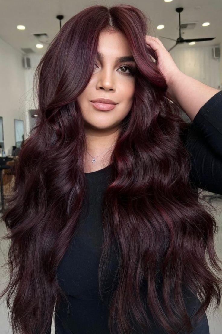 Egypt Full Lace Human Hair Wig – 24-Inch Chocolate Brown with Auburn Highlights