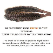 Load image into Gallery viewer, Wide Fishtail Braided Headband Elastic Stretch Hairpiece Headband Wig Store
