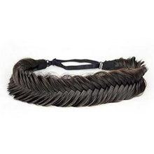 Load image into Gallery viewer, Wide Fishtail Braided Headband Elastic Stretch Hairpiece Headband Wig Store
