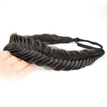 Load image into Gallery viewer, Wide Fishtail Braided Headband Elastic Stretch Hairpiece Headband Wig Store
