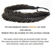 Load image into Gallery viewer, Wide Fishtail Braided Headband Elastic Stretch Hairpiece Headband Wig Store
