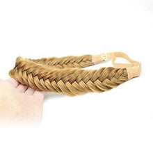 Load image into Gallery viewer, Wide Fishtail Braided Headband Elastic Stretch Hairpiece Headband Wig Store
