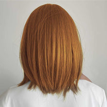 Load image into Gallery viewer, Synthetic Bob Wig with Blunt Bangs Synthetic Wig Wig Store
