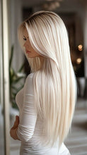 Load image into Gallery viewer, 22 inch pale blonde human hair wig Canada
