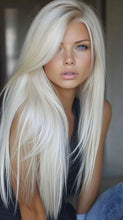 Load image into Gallery viewer, lace front blonde wig with dark root option

