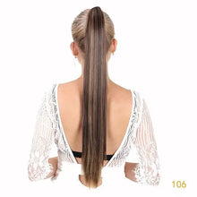 Load image into Gallery viewer, 24 inch long straight claw clip in ponytail extension 106 / 24inches
